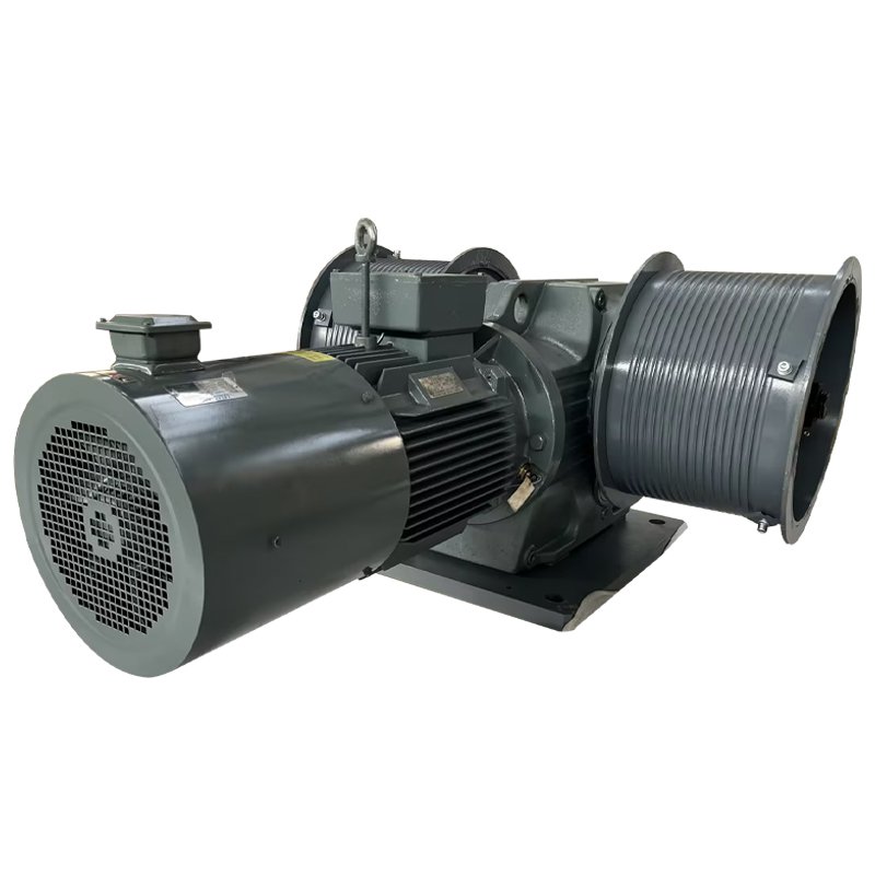 High speed winch stacker lift sew motor rope groove double drum high speed winch can be customised