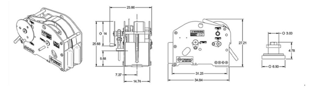 Marine Heavy Duty Manual Winches 40 Tonne River Barge Manual Winch - 1