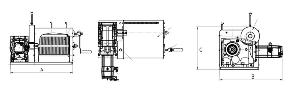 Servo winch double rope synchronous lifting intelligent control can be manually and electrically operated winch customised - 1