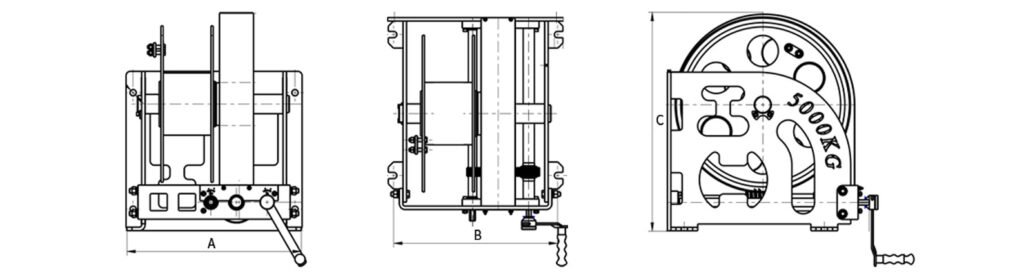 Heavy-duty Brake Hand Winch - 1