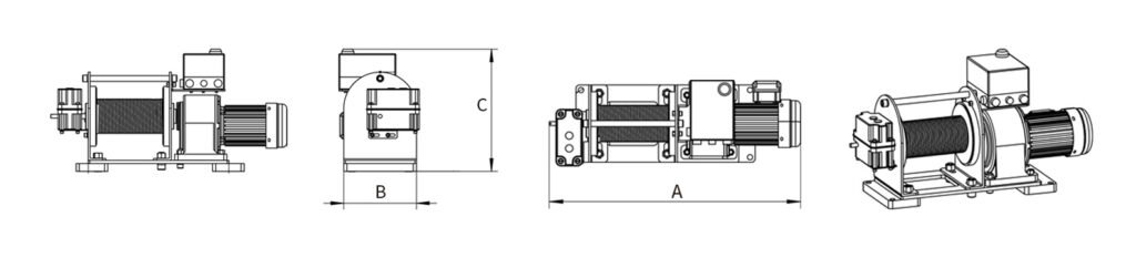 One-piece Industrial Winch - 1