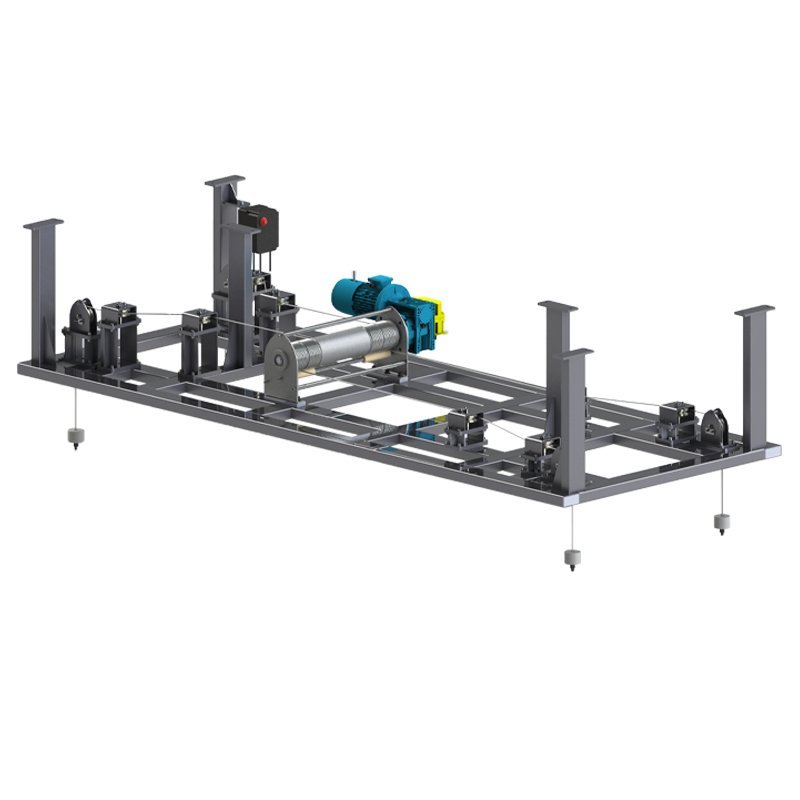 Lifting winchesFour-rope synchronised low-noise electric lifting equipment for tabletop or large component lifting winches