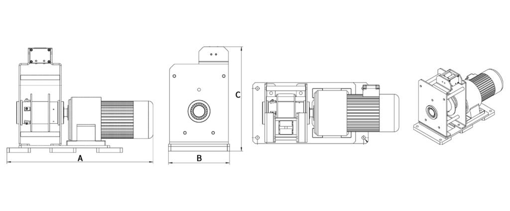 A type industrial winch with electromagnetic brake manufacturers supply industrial winch with wireless remote control - 1