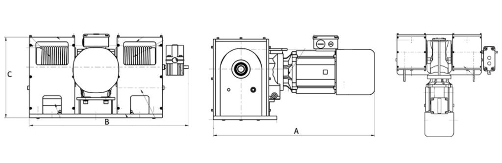Winches electric Intelligent servo winches with height limiter for double rope synchronisation - 1
