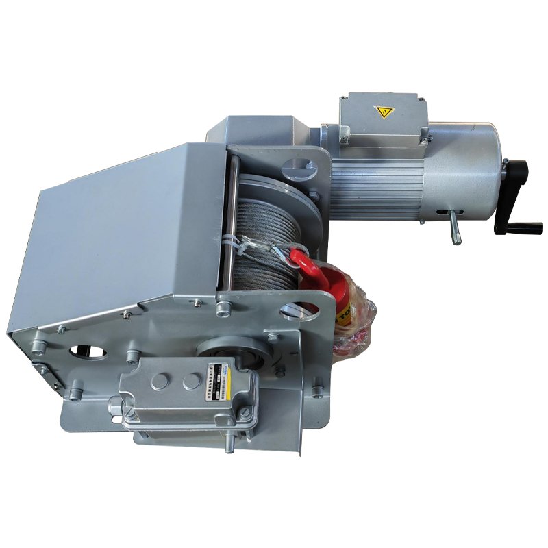 Manual electric winch removable handle design manufacturer supply worm gear type travel limit wireline winch