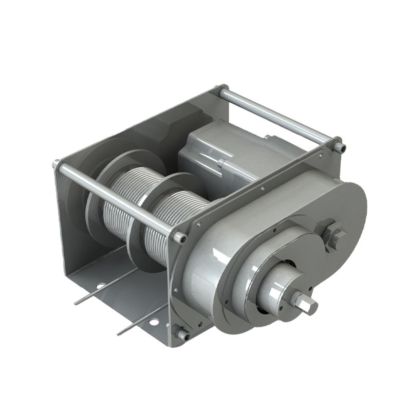 Portable winch hand-electric dual-mode design electric manual dual-use front torsion spring brake electric winch