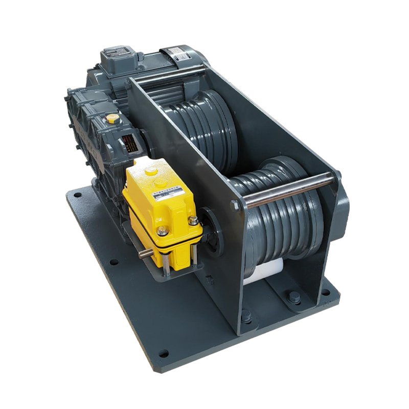 Pneumatic winch in industrial applications