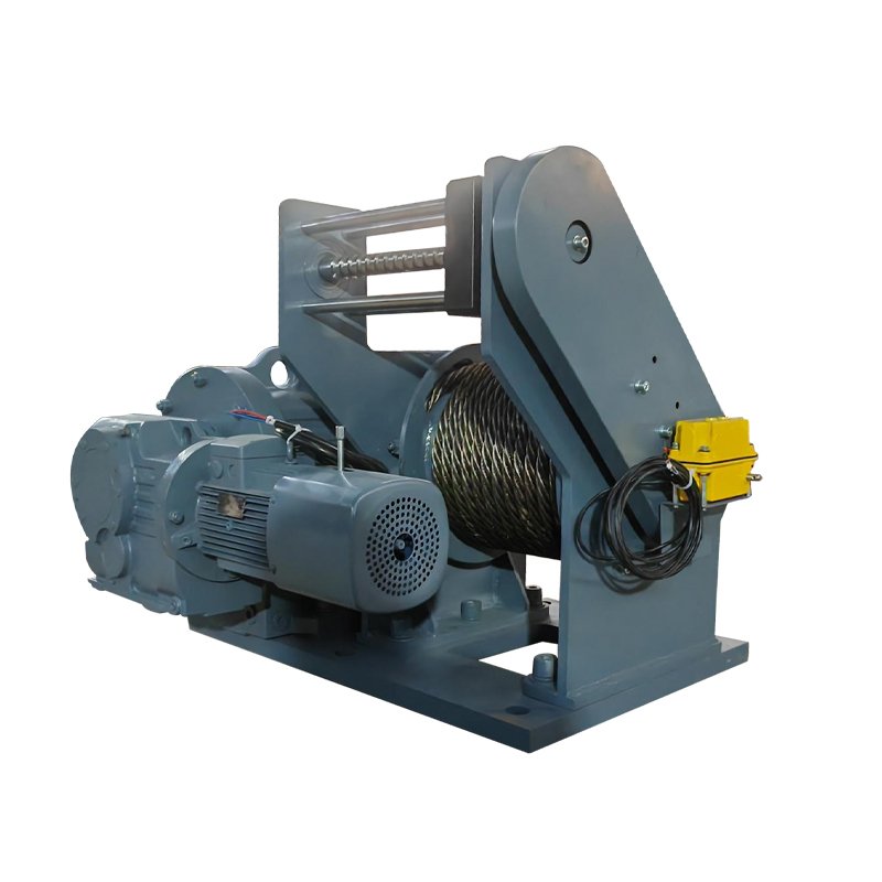 Pneumatic winch double brake safety system
