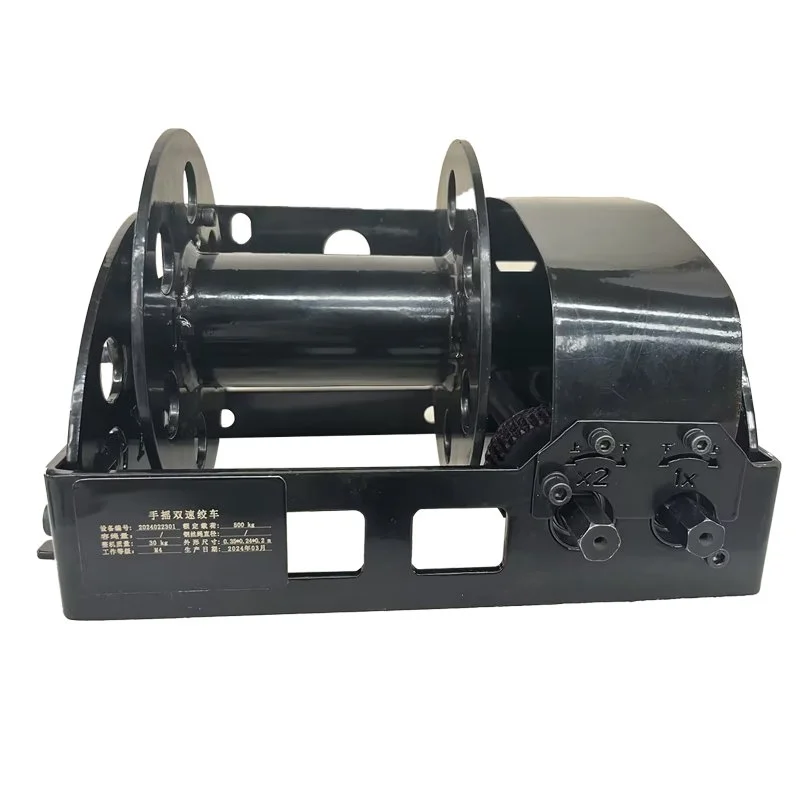 Installation steps of hand winch for lifting tripod