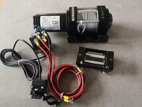 The various components inside the electric winch and their functions
