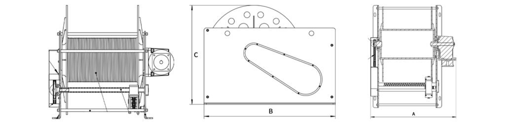 Explosion-Proof Winch 5000M Capacity Metering Encoder Optoelectrical Slip Ring Servo Cable Winch - 1