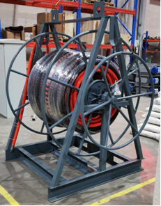 Manual High-Pressure Marine Hose Reel 300 ft for Hydraulic Oil