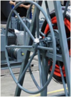 Manual High-Pressure Marine Hose Reel 300 ft for Hydraulic Oil - 2