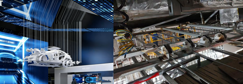 Precise 200kg Automotive Model Lifting Solution for Showrooms: KLD Four-Rope Servo Winch Case Study - 1