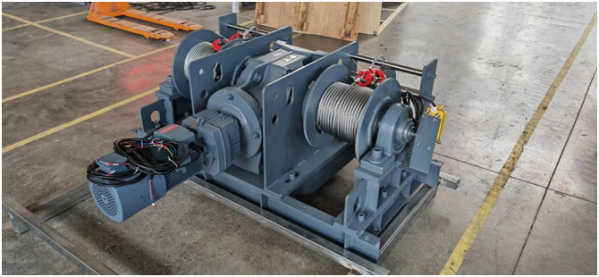 Double Drum Electric Winch 3000kg | Synchronous Wire Rope Winch for Industrial Automation | KLD