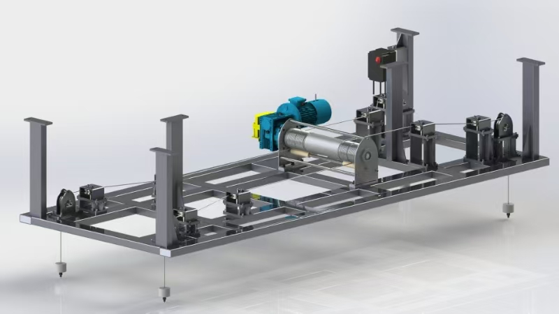 Multi-point Synchronised Hoisting System for Large Components | KLD Engineering Case Study - 2