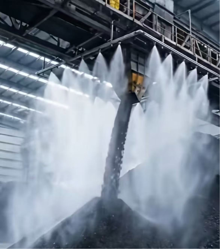 Twin-drum, four-rope synchronous winch: An engineering solution for precise lifting and lowering in coal washing plant dust suppression systems