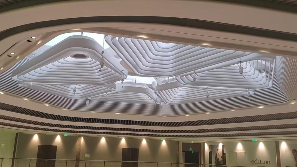 Synchronised Hoisting Solution for Large-Scale Commercial Space Lifting Grilles | Case Study: Electric Skylight Equipment Project at Hangzhou Plaza 66