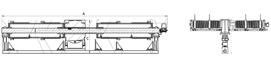 Cabrestante eléctrico de doble tambor: para elevar grandes lámparas de araña, bajo nivel de ruido y alta seguridad. Cabrestante eléctrico de doble tambor - Para elevar grandes lámparas de araña de arte, bajo nivel de ruido y alta seguridad - 1