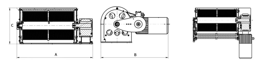 Cabrestante eléctrico síncrono de doble cable - Tambor simple tipo L, regulación de velocidad de frecuencia variable, frenado electromagnético 1 Cabrestante eléctrico síncrono de doble cable - Tambor simple tipo L, regulación de velocidad de frecuencia variable, frenado electromagnético - 1