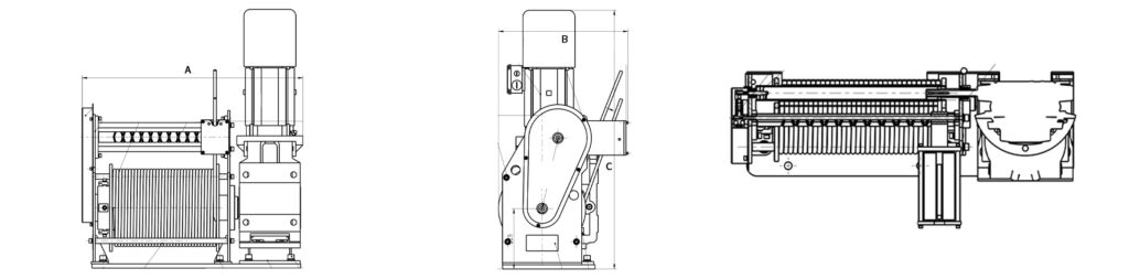 Cabrestante autoenrollable - Reductor de superficie dentada endurecida, doble frenado, especial para izamiento a gran altura - 1