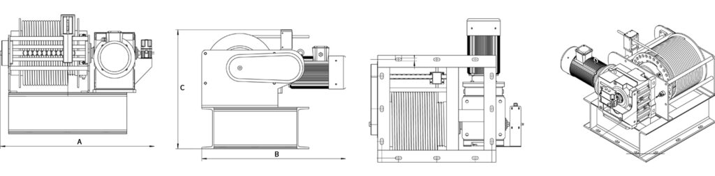 Cabrestante autoenrollable: tambor ranurado, limitador de freno mecánico, regulación de velocidad de bajo ruido y alta eficiencia 1 Cabrestante autoenrollable - Tambor ranurado, limitador de freno mecánico, regulación de velocidad de bajo ruido y alta eficiencia - 1