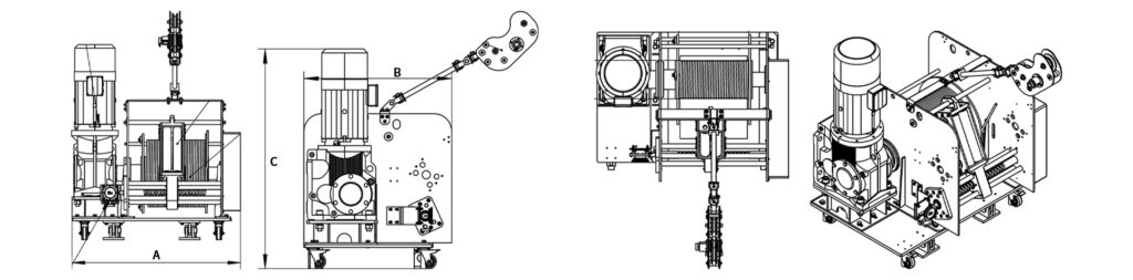 Cabrestante eléctrico a prueba de explosiones personalizable: elevación de plataformas marinas, carrera larga con varillaje inteligente - 1