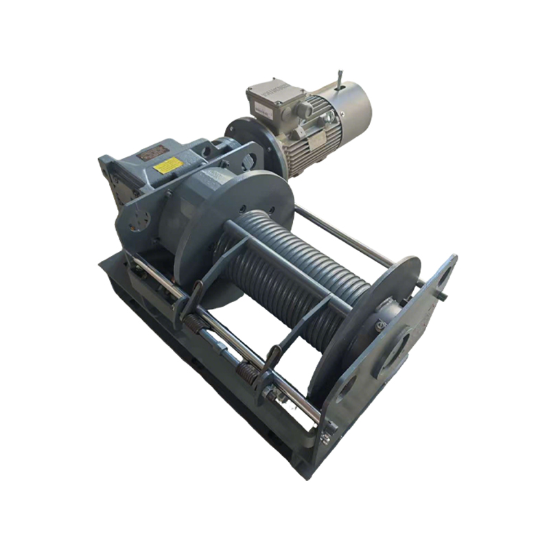 Cabrestante industrial tipo embrague: equipo experimental para tracción de cables, frenado seguro y antidesorden de cuerdas